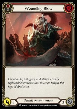 Wounding Blow (Red) [DRO022] (Uprising - Dromai Blitz Deck) Regular