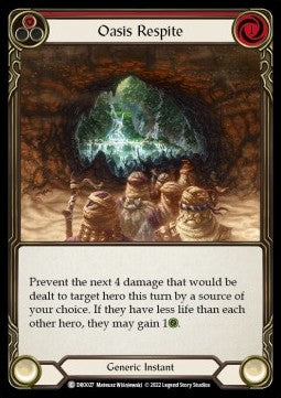 Oasis Respite (Red) [DRO027] (Uprising - Dromai Blitz Deck) Regular