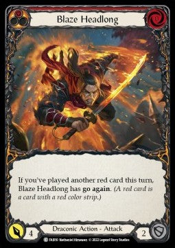 Blaze Headlong [FAI010] (Uprising - Fai Blitz Deck) Regular