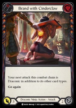 Brand with Cinderclaw (Red) [FAI020] (Uprising - Fai Blitz Deck) Regular