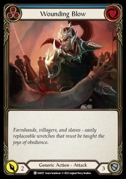 Wounding Blow (Blue) [FAI027] (Uprising - Fai Blitz Deck) Regular