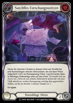 Sutcliffe's Research Notes (Red) [1HP297] (History Pack 1 - Black Label) Regular