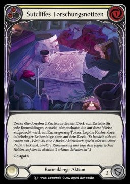 Sutcliffe's Research Notes (Yellow) [1HP298] (History Pack 1 - Black Label) Regular