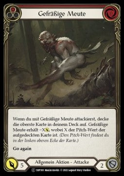 Ravenous Rabble (Red) [1HP393] (History Pack 1 - Black Label) Regular