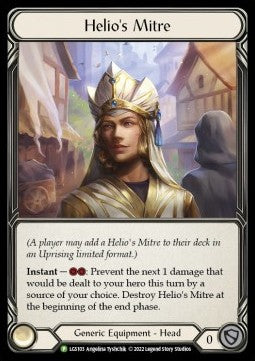 Helio's Mitre [LGS103] (LGS Promos) Rainbow Foil