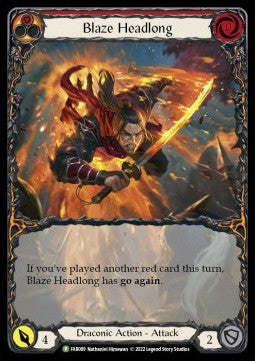 Blaze Headlong (Extended Art) [FAB089] (FAB Promos) Rainbow Foil
