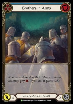 Brothers in Arms (Blue) (Extended Art) [FAB093] (FAB Promos) Rainbow Foil