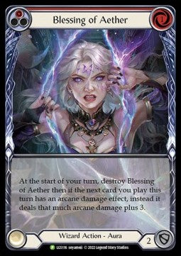 Blessing of Aether (Red) (Extended Art) [LGS116] (LGS Promos) Rainbow Foil