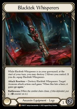 Blacktek Whisperers [DYN117] (Dynasty) Cold Foil