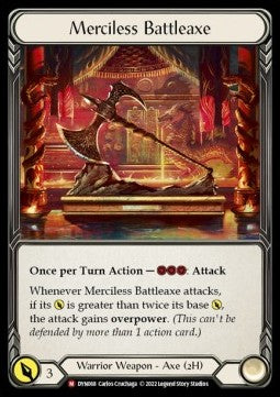 Merciless Battleaxe [DYN068] (Dynasty) Rainbow Foil