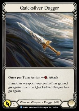 Quicksilver Dagger [DYN069] (Dynasty) Rainbow Foil