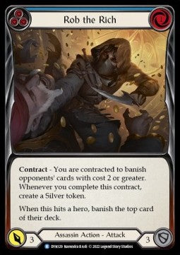 Rob the Rich (Blue) [DYN129] (Dynasty) Rainbow Foil