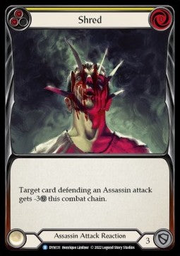Shred (Yellow) [DYN131] (Dynasty) Rainbow Foil