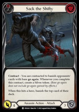 Sack the Shifty (Red) [DYN142] (Dynasty) Rainbow Foil