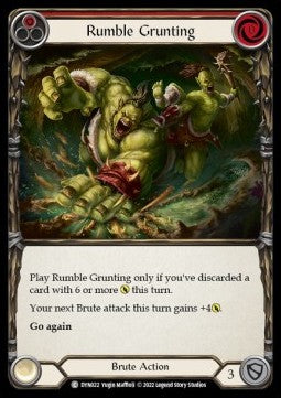 Rumble Grunting (Red) [DYN022] (Dynasty) Rainbow Foil