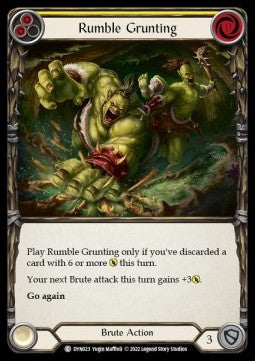 Rumble Grunting (Yellow) [DYN023] (Dynasty) Rainbow Foil