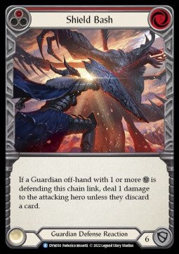 Shield Bash (Red) [DYN030] (Dynasty) Rainbow Foil