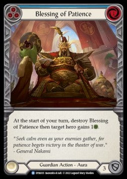 Blessing of Patience (Blue) [DYN035] (Dynasty) Rainbow Foil