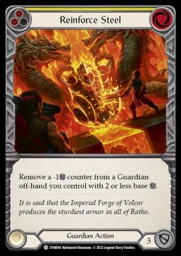 Reinforce Steel (Yellow) [DYN040] (Dynasty) Rainbow Foil