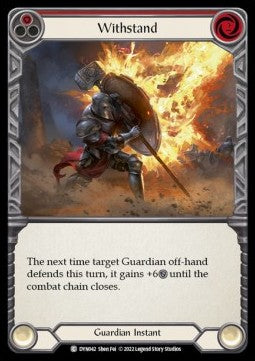 Withstand (Red) [DYN042] (Dynasty) Rainbow Foil
