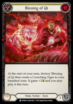 Blessing of Qi (Yellow) [DYN054] (Dynasty) Rainbow Foil