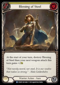 Blessing of Steel (Yellow) [DYN074] (Dynasty) Rainbow Foil