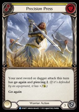 Precision Press (Yellow) [DYN077] (Dynasty) Rainbow Foil