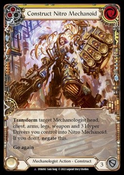 Construct Nitro Mechanoid // Nitro Mechanoid (Marvel) [DYN092] (Dynasty) Cold Foil