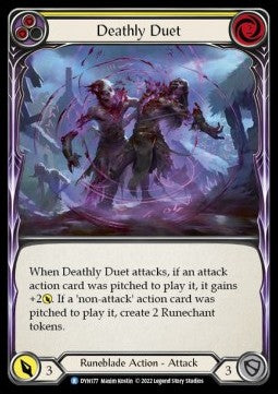 Deathly Duet (Yellow) [DYN177] (Dynasty) Rainbow Foil