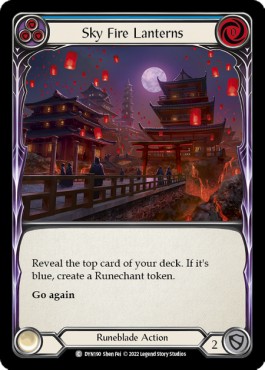 Sky Fire Lanterns (Blue) [DYN190] (Dynasty) Regular