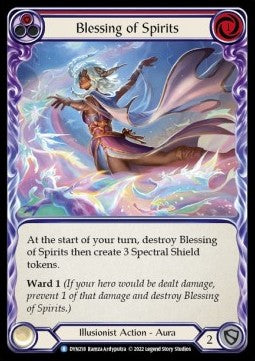 Blessing of Spirits (Red) [DYN218] (Dynasty) Rainbow Foil