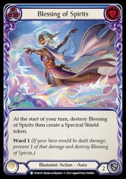 Blessing of Spirits (Blue) [DYN220] (Dynasty) Rainbow Foil