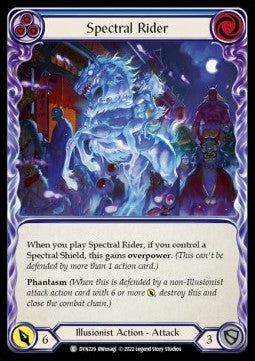 Spectral Rider (Blue) [DYN229] (Dynasty) Rainbow Foil