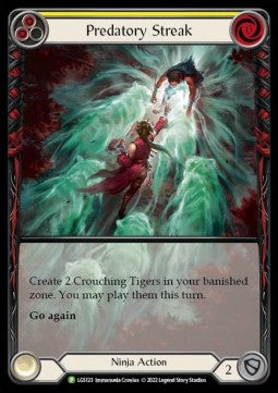 Predatory Streak (Yellow) (Extended Art) [LGS123] (LGS Promos) Rainbow Foil
