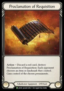 Proclamation of Requsition [JDG004] (Judge Promos) Rainbow Foil