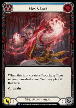 Flex Claws (Blue) [DYN052] (Dynasty) Rainbow Foil