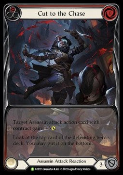 Cut to the Chase (Red) (Extended Art) [LGS113] (LGS Promos) Rainbow Foil