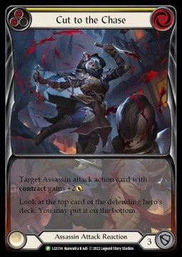 Cut to the Chase (Yellow) (Extended Art) [LGS114] (LGS Promos) Rainbow Foil