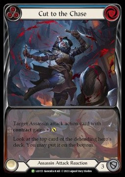 Cut to the Chase (Blue) (Extended Art) [LGS115] (LGS Promos) Rainbow Foil