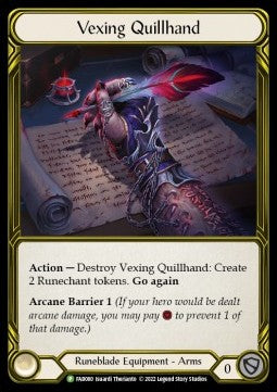 Vexing Quillhand [FAB080] (FAB Promos) Gold Cold Foil