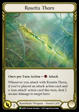 Rosetta Thorn [FAB099] (FAB Promos) Gold Cold Foil