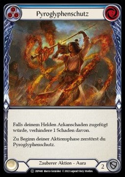 Pyroglyphic Protection (Blue) [2HP440] (History Pack 2 - Black Label) Regular