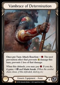 Vambrace of Determination [OUT174] (Outsiders) Cold Foil