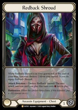 Redback Shroud (Extended Art) [OUT011] (Outsiders) Cold Foil