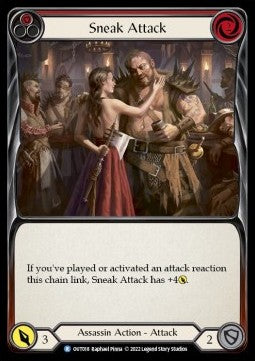 Sneak Attack (Red) [OUT018] (Outsiders) Rainbow Foil