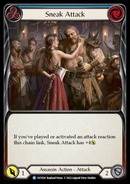 Sneak Attack (Blue) [OUT020] (Outsiders) Rainbow Foil
