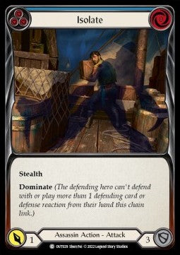 Isolate (Blue) [OUT029] (Outsiders) Rainbow Foil