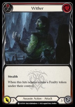 Wither (Red) [OUT039] (Outsiders) Rainbow Foil