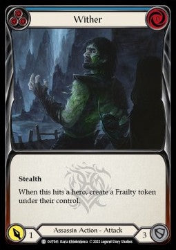 Wither (Blue) [OUT041] (Outsiders) Rainbow Foil