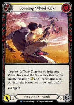 Spinning Wheel Kick (Yellow) [OUT063] (Outsiders) Rainbow Foil